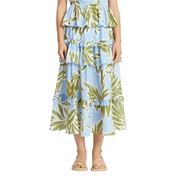 Tanya Taylor NWT’s Hazelle tiered midi skirt. Size small - Picture 4 of 7